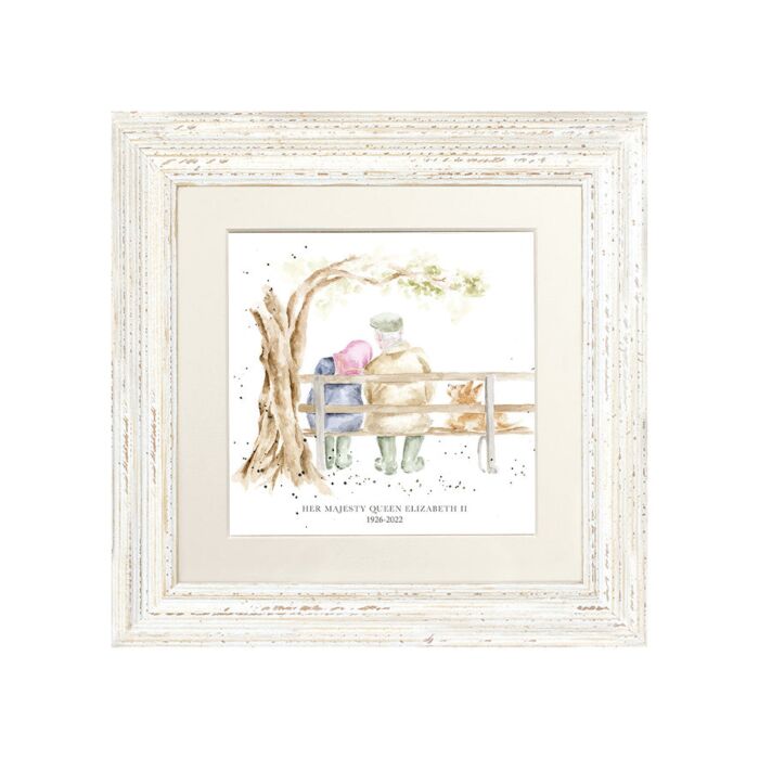 Wrendale Designs - 'Her Majesty the Queen' Commemorative Charity Print - White